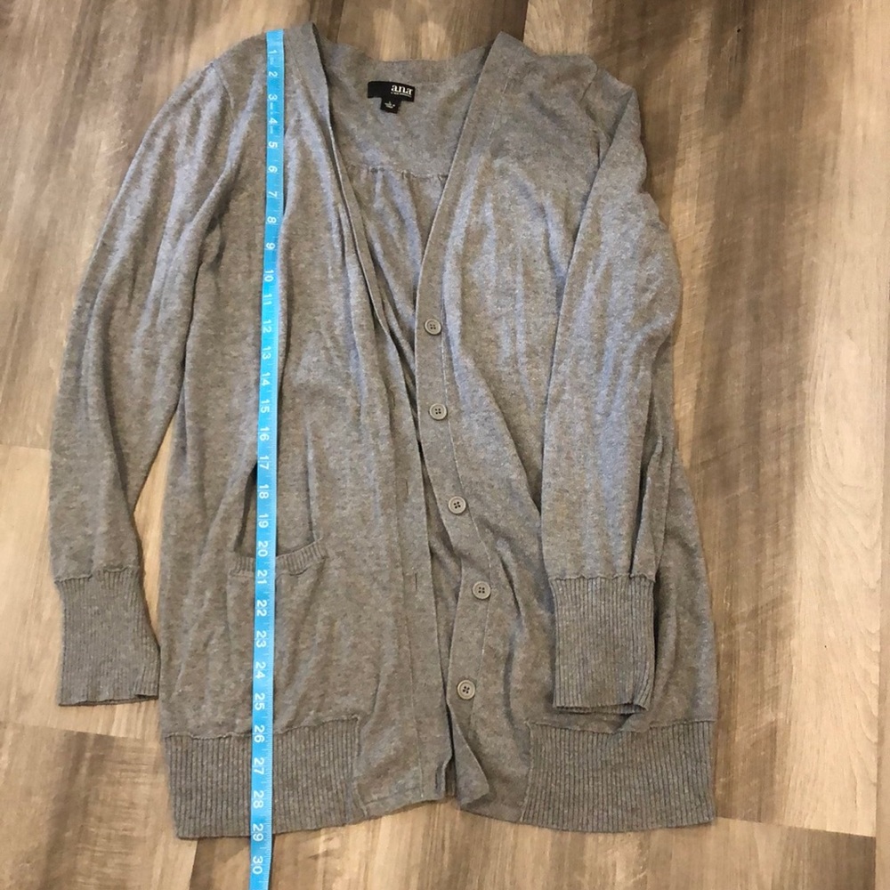 Lightweight light gray cardigan